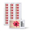 Stamps.com Pink Cosmos Netstamps 5 Sheet Postage Labels-0