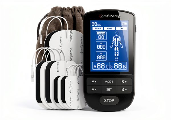Comfytemp TENS Unit Muscle Stimulator with Dual Channels 20 Levels-0