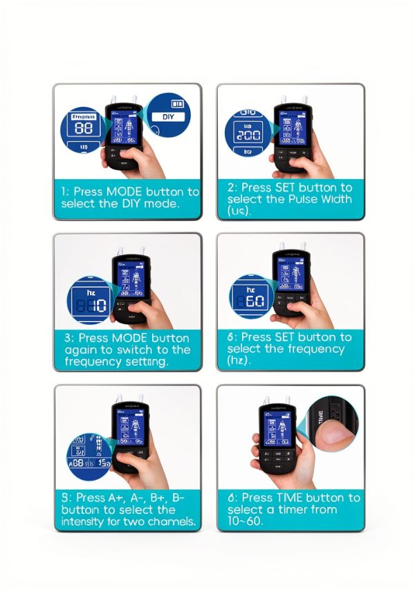 Comfytemp TENS Unit Muscle Stimulator with Dual Channels 20 Levels-8