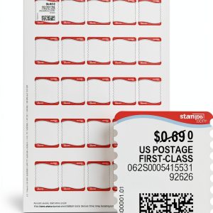 Stamps.com Internet Postage Labels 8.5x11 Blank Printable USPS-0