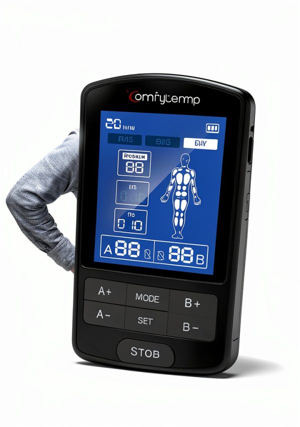 Comfytemp TENS Unit Muscle Stimulator with Dual Channels 20 Levels-2