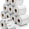 MaxGear Thermal Label 4x6 Inch 10 Roll White Paper Shipping Labels-0