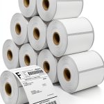 MaxGear Thermal Label 4x6 Inch 10 Roll White Paper Shipping Labels-0