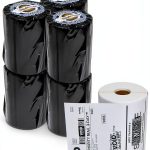 OfficeSmartLabels Blank 2-3/7 x 4 in White Labels 6 Rolls 220 per Roll-0