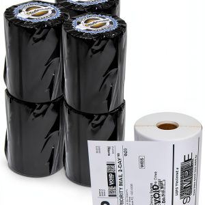 OfficeSmartLabels Blank 2-3/7 x 4 in White Labels 6 Rolls 220 per Roll-0