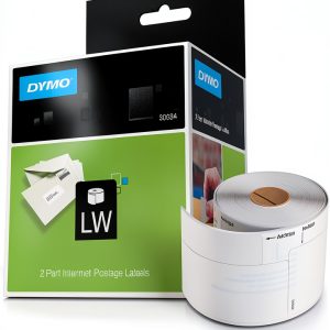 DYMO 2-Part Internet Postage Labels - White Paper Pack Model 30384-0