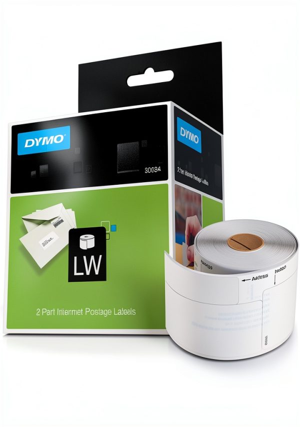 DYMO 2-Part Internet Postage Labels - White Paper Pack Model 30384-0