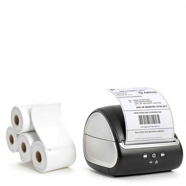 Elfatech 4x6 Direct Thermal Shipping Labels 220 per Roll White Paper-1