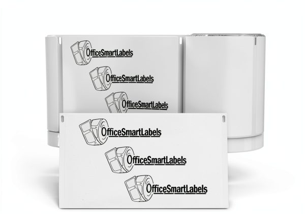 OfficeSmartLabels Blank 2-3/7 x 4 in White Labels 6 Rolls 220 per Roll-5
