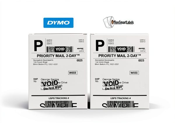 OfficeSmartLabels Blank 2-3/7 x 4 in White Labels 6 Rolls 220 per Roll-4