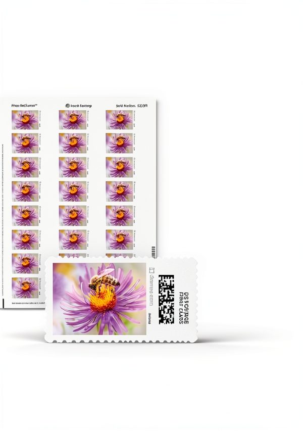 Spring Honeybee NetStamps 120-Pack Postage Labels Inkjet Laser-0