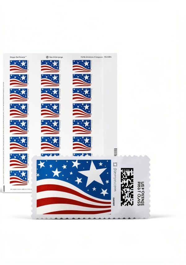 Star Spangled NetStamps 120-Pack Printable Postage Labels Stamps.com-0