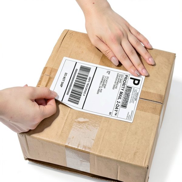 4 x 6 inch Shipping Labels MarkDomain Direct Thermal 500 Pack Fan-Fold-1
